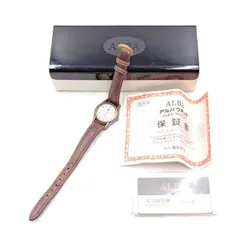 [ジャンク] セイコー ALBA アルバ SUCCESS アイボリー文字盤 スモセコ V708-6050 ローマ数字 V708-6050 レディース SEIKO 電池切れ