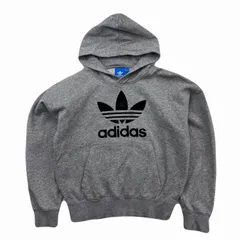 アディダス パーカー レディース S グレー スウェット トレーナー 細身 きれいめ フロントロゴ トレフォイル