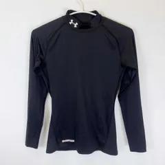 アンダーアーマー UA ヒートギアコンプレッション LSモック サイズSM ブラック MCM8114 メンズ UNDER ARMOUR インナーシャツ 長袖
