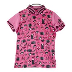 サイズ：1 JACK BUNNY ジャックバニー 半袖ポロシャツ 総柄 ブルー系