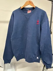 RUSSELL ワンポイント スウェット ネイビー US古着