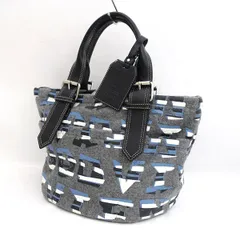 Vivienne Westwood / ヴィヴィアンウエストウッド ■ハンドバッグ ORB レザー 綿混プリント 【バッグ/バック/BAG/鞄/カバン】 VW1【中古】 