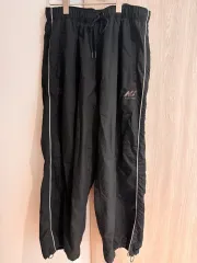 4 ポリテルー HUMAN MADEインデックス トラックパンツ ブラック 白