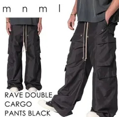 mnml RAVE DOUBLE CARGO PANTS 【バギーパンツ】【カーゴベラ】【バギーカーゴパンツ】【L】