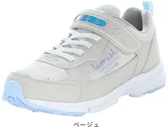 子供靴 スニーカー 女の子 3E キッズ ジュニア おしゃれ 可愛い パワーバネ ラブラッシュ LUVRUSH スーパースター ムーンスター moonstar tmlv1260 ベージュ 24～24.5cm