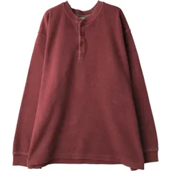 古着 90~00年代 エルエルビーン L.L.Bean ヘンリーネック サーマルロングTシャツ メンズXXL相当/eaa609968