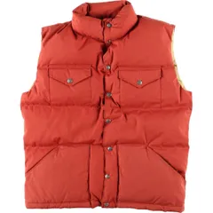 古着 70~80年代 ザノースフェイス THE NORTH FACE 茶タグ ダウンベスト USA製 メンズL相当 ヴィンテージ/evb033134