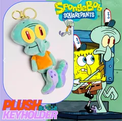 ♧ 再入荷！【 SpongeBob SquarePants ( スポンジボブ )  】イカルド  / ぬいぐるみキーホルダー / プラッシュキーホルダー 〚アメリカン雑貨 アメトイ〛のサムネイル