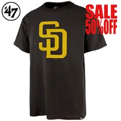 47brand/San Diego Padres Backer '47 Echo Tee Jet Black 47B-MLB615026-BRNのサムネイル