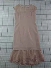 ◇ Θ アンビエント AMBIENT CPVA0077 レーススリーブドレス ヌード系 Lサイズ レディース E  【1601150031242】