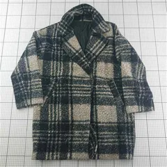 ◇ ⊇ シェトワ Chez toi CM-1111 チェック柄コート Mサイズ レディース E 【1601150031211】