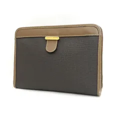 DUNHILL / ダンヒル ■セカンド バッグ ナイロン レザー ブラウン ポーチ 【バッグ/バック/BAG/鞄/カバン】 ブランドB【中古】 