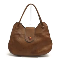 アンリークイール／Henry Cuir バッグ ハンドバッグ 鞄 トートバッグ レディース 女性 女性用レザー 革 本革 ブラウン 茶  犬刺繍 肩掛け ワンショルダーバッグ ヴィンテージ加工