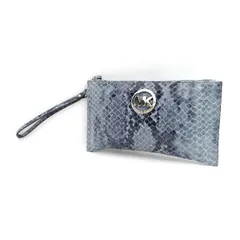 MICHAEL KORS / マイケルコース ◆クラッチポーチ/FULTON/フルトン/パイソン柄/ブルー 35H3MFYW3E  レディースファッション