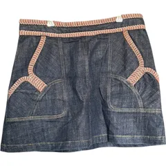   SeeBy Chloe MADE INITALY  ミニスカート シーバイクロエ  デニム サイズ44 レディース【ZK90】
