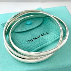 Tiffany オールドティファニー 3連 インターロッキング バングル 希少