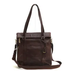 アニアリ／aniary バッグ トートバッグ 鞄 ハンドバッグ メンズ 男性 男性用 レザー 革 本革 ダークブラウン 茶 ブラウン  01-02015 迷彩・カモフラージュ柄 肩掛け ワンショルダーバッグ 2WAY ショルダーバッグ