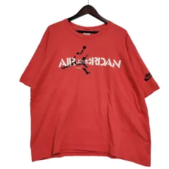 【中古品】NIKE ナイキ 銀タグ USA製 AIR JORDAN PRINT エア ジョーダン プリント S/S ショートスリーブ TEE Tシャツ トップス 半袖 【146-260127-ya-11-izu】