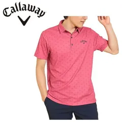 キャロウェイ ゴルフ メンズ シャツ -3℃裏クールロゴプリントカノコシャツ Callaway Golf  C25134110 ピンク(1091)