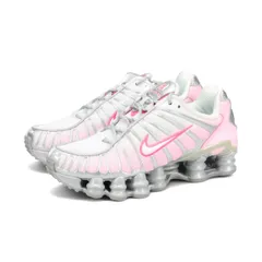 NIKE WMNS SHOX TL METALLIC PLATINUM/PINK FOAM/WHITE US5-23.0cm