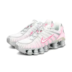 NIKE WMNS SHOX TL METALLIC PLATINUM/PINK FOAM/WHITE US5-23.0cm