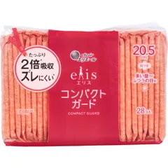 エリス コンパクトガード 多い昼-ふつうの日用 羽つき 20.5cm 28コ入
