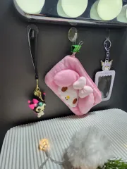 「マイメロディとクロミ」ポーチ キーホルダー トレカホルダー