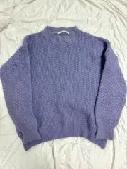 オリーブ デ オリーブ パープル ニット セーター