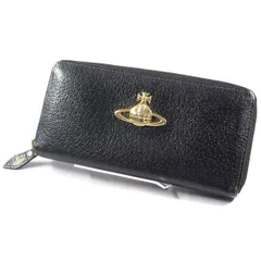 Vivienne Westwood / ヴィヴィアンウエストウッド ■オーブ ラウンドファスナー長財布 レザー ブラック 【財布/サイフ/ウォレット/wallet/コイン】 ブランド