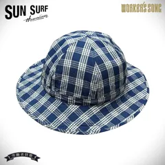 オアフ ガーメント サンサーフ パラカチェック ハット アメカジ ハワイアン 帽子 SS02842 421)ネイビー 7.1/4(M)サイズ