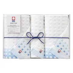 【ギフト】[タオル類]今治タオル 蒼海 フェイスタオル2P&ウォッシュタオル