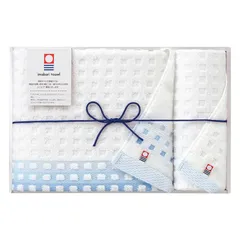 【ギフト】[タオル類]今治タオル 蒼海 バスタオル&ウォッシュタオル