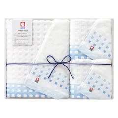 【ギフト】[タオル類]今治タオル 蒼海 バスタオル&フェイスタオル2P