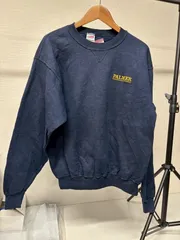 SOFFE ワンポイント スウェット ネイビー M US古着