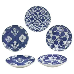 【ギフト】[食器]ディズニーキャラクター ニホンスタイル 小皿5枚揃