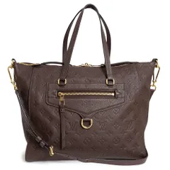 ルイ ヴィトン M94170 ルミニューズ PM モノグラムアンプラント テール ブラウン 2Way ショルダー ハンドバッグ 斜め掛け レザー ゴールド金具 LOUIS VUITTON（美品）