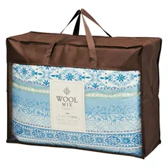 【ギフト】[寝具]ウールミックス ウール混肌ふとん ブルー C-B