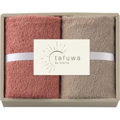 【ギフト】[タオル類]tafuwa ウォッシュタオル2枚セット ピンク