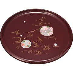 【ギフト】[キッチン用品]紀州塗 円華 10寸 信貴丸盆