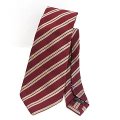 Paul Smith / ポールスミス ◆ネクタイ/ストライプ/シルク/ワインレッド 【メンズ/MEN/男性/ボーイズ/紳士】 メンズファッション【中古】 