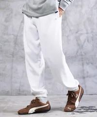 新品 未使用 JIGGYS SHOP(ジギーズショップ)裏毛 ワンポイント スウェットパンツ 218506 ホワイト　B