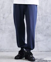 新品 未使用 JIGGYS SHOP(ジギーズショップ)裏毛 ワンポイント スウェットパンツ 218506 ネイビー　B