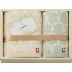 【ギフト】[タオル類]ル・セルクル フェイス・ハンドタオルセット G-A