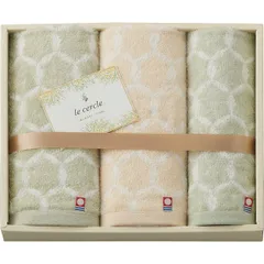 【ギフト】[タオル類]ル・セルクル フェイス・ハンドタオルセット G-B