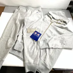 f001 H チャンピオン CHAMPION 品番 C8-Z102（Ｍ）パーカー/Ｃ8-Ｙ203（Ｓ）パンツ ジップフーデットスウェット ライトグレー