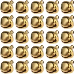 鈴 ベル ミニベル 100個セット 12mm クリスマス鈴 クリスマス飾り スズ セット ジングルベル チャーム 可愛い クリスマスツリー 装飾 すず DIY 手芸用 御守りに ゴールデン a-457