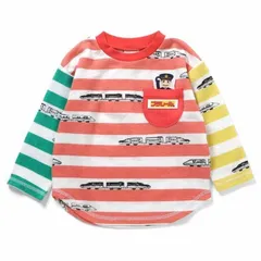 《新品》プラレール ボーダー柄 長袖Tシャツ 80 100 120サイズ BIT'Z 子供服 B406035のサムネイル