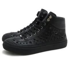 ジミーチュウ／Jimmy Choo シューズ スニーカー 靴 ハイカット メンズ 男性 男性用 レザー 革 本革 ブラック 黒  ARGYLE-OMX スタースタッズ スタッズ
