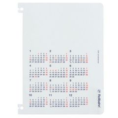 ロルバーン ポケット付メモL用 プロテクター カレンダー2026 ダークブルー　160098428