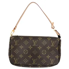 ルイヴィトン ハンドバッグ レディース ポシェットアクセソワール  アクセサリーポーチ ミニバッグ LOUIS VUITTON M51980 モノグラムキャンバス ブラウン 茶 ゴールド金具【中古品】